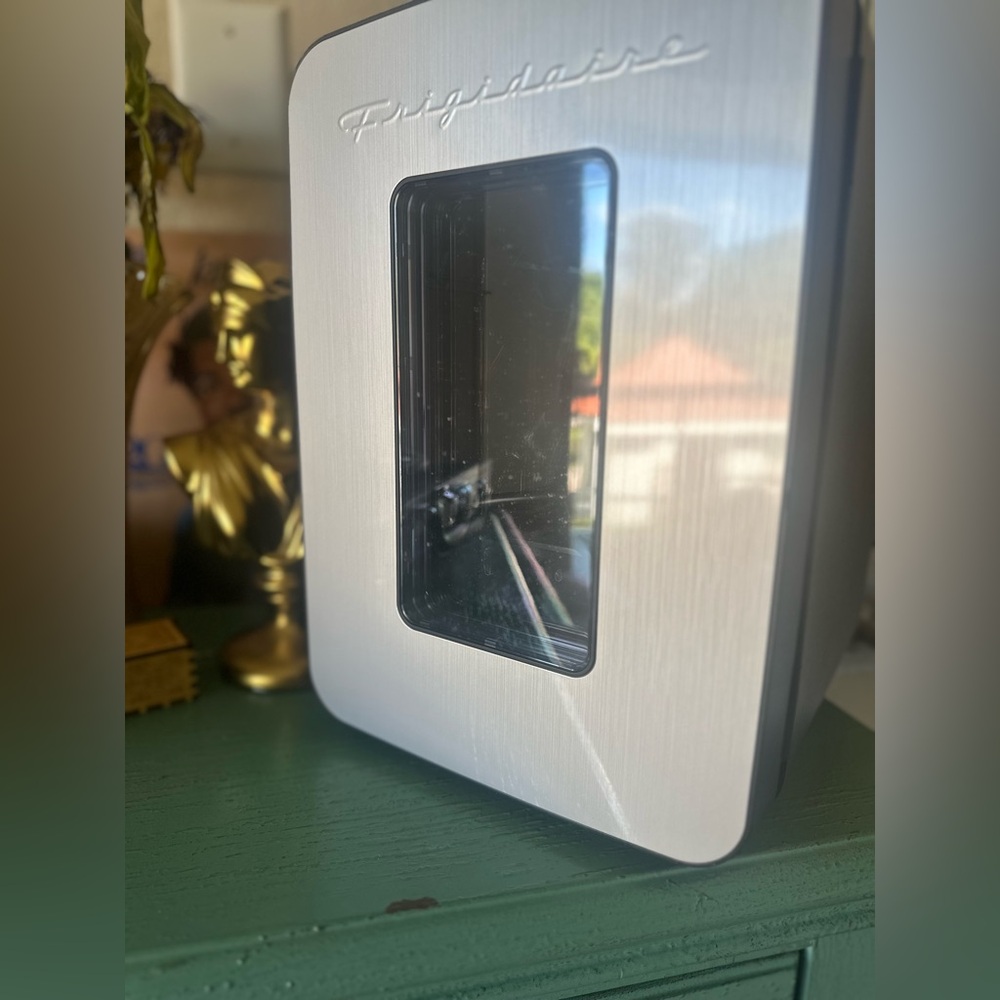 Stainless mini fridge